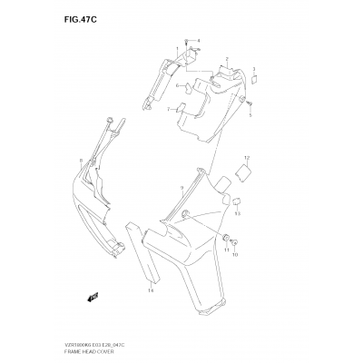 FRAME HEAD COVER (VZR1800K9/NK9)