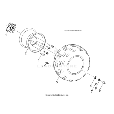 WHEELS, REAR - A19YAK05B7/B6 (49ATVWHEELREAR07PRED50)