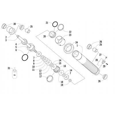 FRONT SUSPENSION SHOCK ABSORBER