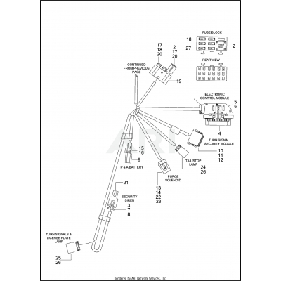 WIRING HARNESS, MAIN - ABS (3 OF 3)