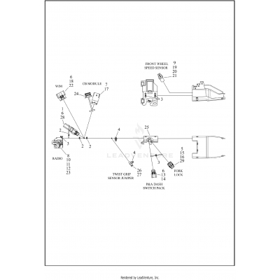 WIRING HARNESS, MAIN - FLHTCUTGSE (2 OF 9)