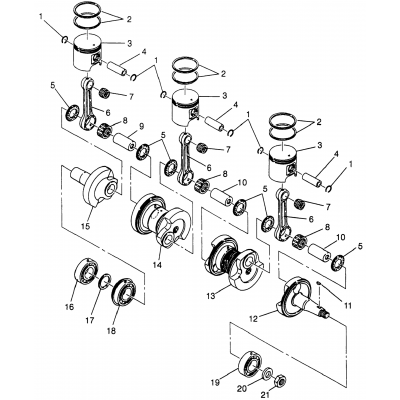 Piston & Crankshaft Xlt Ltd Sp