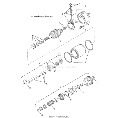 STARTING MOTOR - A06MH50AQ/AX/AY/AZ/AL/AT (4999200139920013D14)