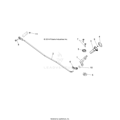 DRIVE TRAIN, GEAR SELECTOR - A17DAH57A5 (49ATVGEARSELECT15325)