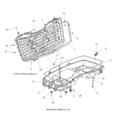 BODY, FRONT CARGO BOX - A25SYY95AH (49ATVBOX11SP850)