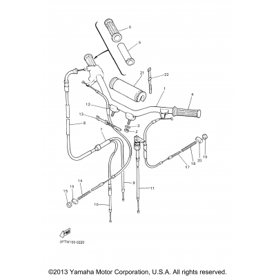 Steering Handle - Cable