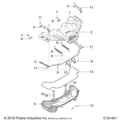 BODY, FRONT RACK - A25SXD95A9 (C101451)