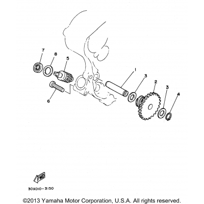 Tachometer Gear