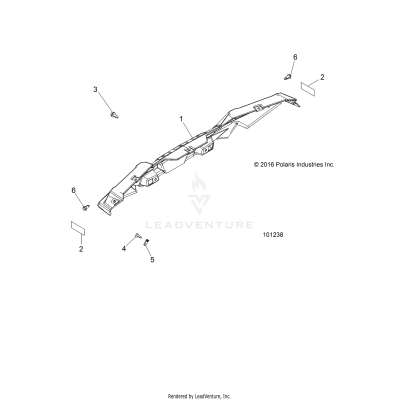 BODY, BUMPER, REAR - A19DBA50A5 (101238)