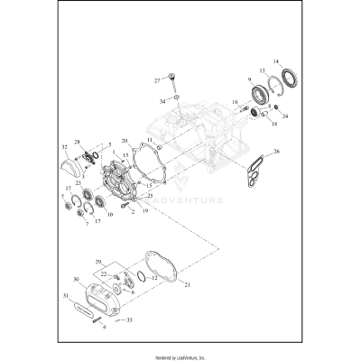 TRANSMISSION BEARINGS AND COVERS