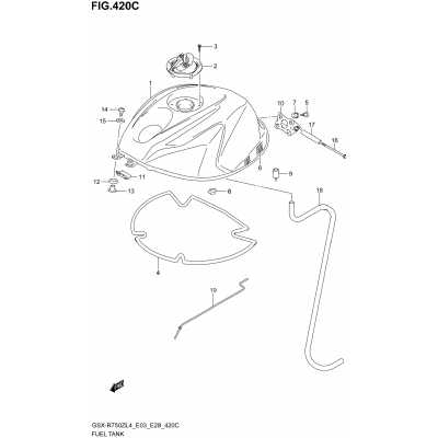 FUEL TANK (GSX-R750ZL4 E33)