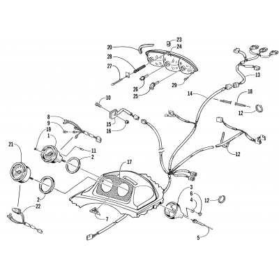 HEADLIGHT, INSTRUMENTS, AND WIRING ASSEMBLIES