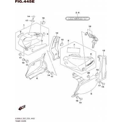 FRAME COVER (VL800TL6 E28)