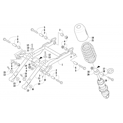 REAR SUSPENSION FRONT ARM ASSEMBLY