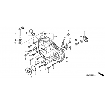 RIGHT CRANKCASE COVER