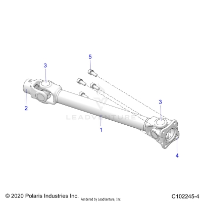 DRIVE TRAIN, REAR PROP SHAFT - A25SKE57C1/CK/E1/EK (C102245-4)