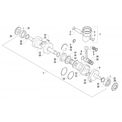 PISTON AND CRANKSHAFT