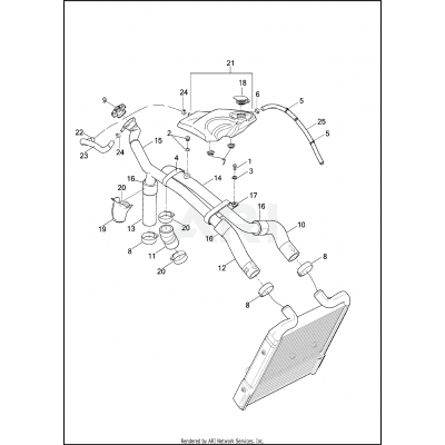 COOLANT HOSES &  BOTTLE