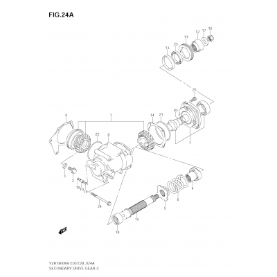 SECONDARY DRIVE GEAR (MODEL K8/K9)