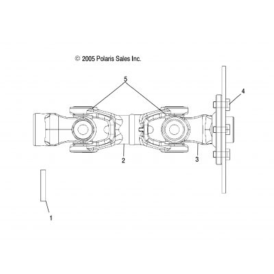 Prop Shaft, Rear /Rd50aa