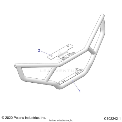 BODY, FRONT BRUSH GUARD - A23S6E57FK (C102242-1)