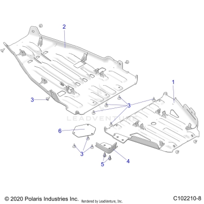BODY, SKID PLATES - A25SVE95PG (C102210-8)