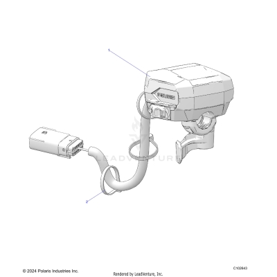 STEERING, CONTROLS, THROTTLE ASM. and CABLE - A25SJR57AM (C102643)