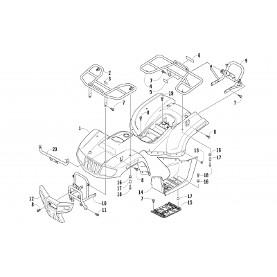 BODY PANEL AND RACK ASSEMBLY