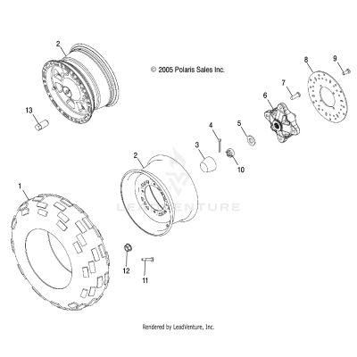 WHEEL, FRONT - A06MH50AQ/AX/AY/AZ/AL/AT (4999200229920022B14)