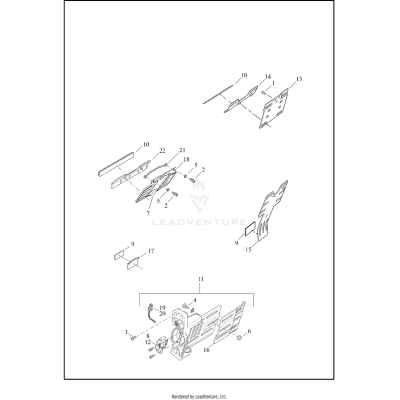 LICENSE PLATE BRACKETS - FLD, FXDWG