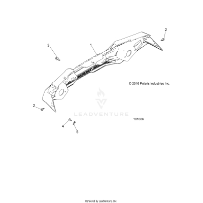 BODY, BUMPER, REAR - A17DAA57F5 [101086]