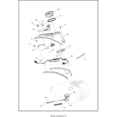 INSTRUMENTS, FUEL TANK - FLRT