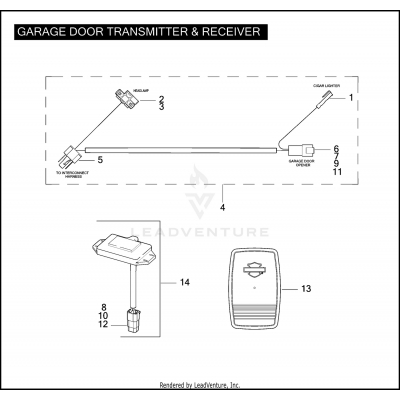 GARAGE DOOR TRANSMITTER & RECEIVER