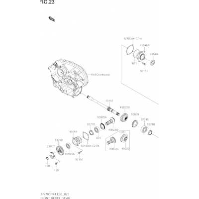 FRONT BEVEL GEAR