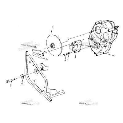 Right Hand Gearcase & Brake Mounting