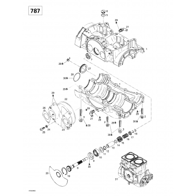 Crankcase, Rotary Valve (787)