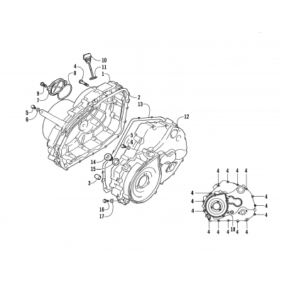 CRANKCASE COVER ASSEMBLY