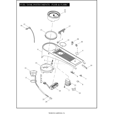 FUEL TANK INSTRUMENTS - FLHR & FLHRC