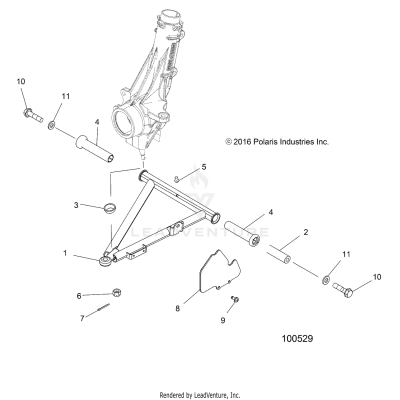 SUSPENSION, A-ARM and STRUT MOUNTING - A19DBA50A5 (100529)