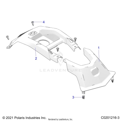 BODY, FRONT COVER - A24SEA57A1/A3/A6/A9 (C0201216-3)