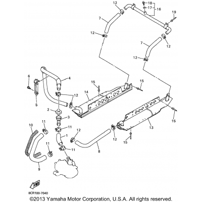 Radiator Hose For Mm600