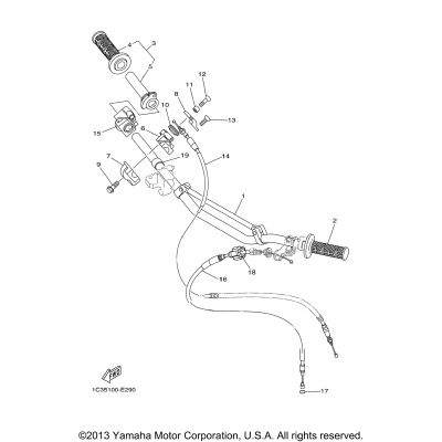 Steering Handle Cable