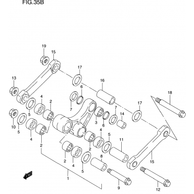 REAR CUSHION LEVER (MODEL Y)