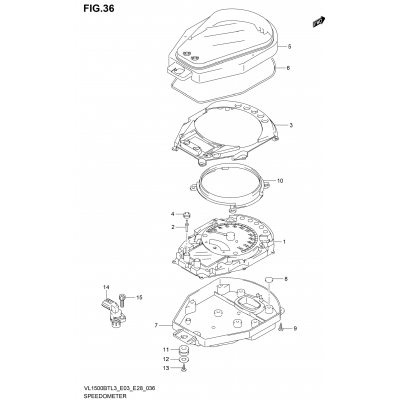 SPEEDOMETER (VL1500BTL3 E28)