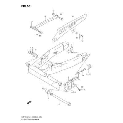 REAR SWINGING ARM