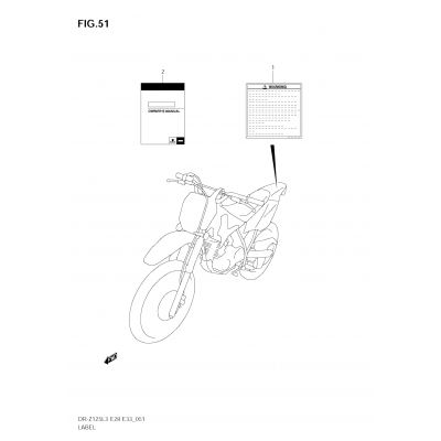 LABEL (DR-Z125LL3 E28)