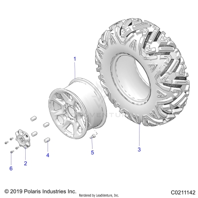 WHEELS, FRONT - A25SGE95CT/ET (C0211142)