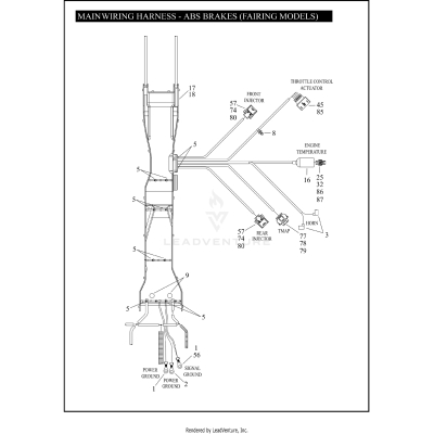 MAIN WIRING HARNESS - ABS BRAKES (FAIRING MODELS) (2 OF 5)