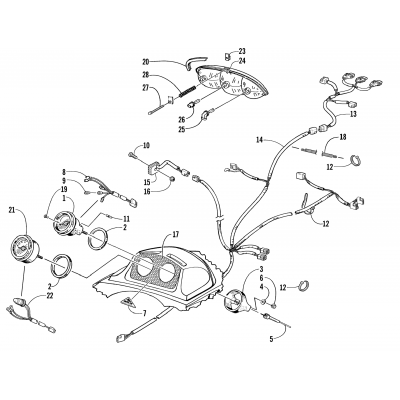 HEADLIGHT, INSTRUMENTS, AND WIRING ASSEMBLIES