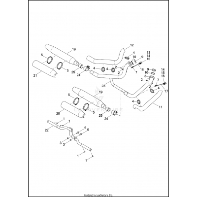 EXHAUST SYSTEM - FXSB, FLSTC (ENGLAND, HDI, INDIA, JAPAN)